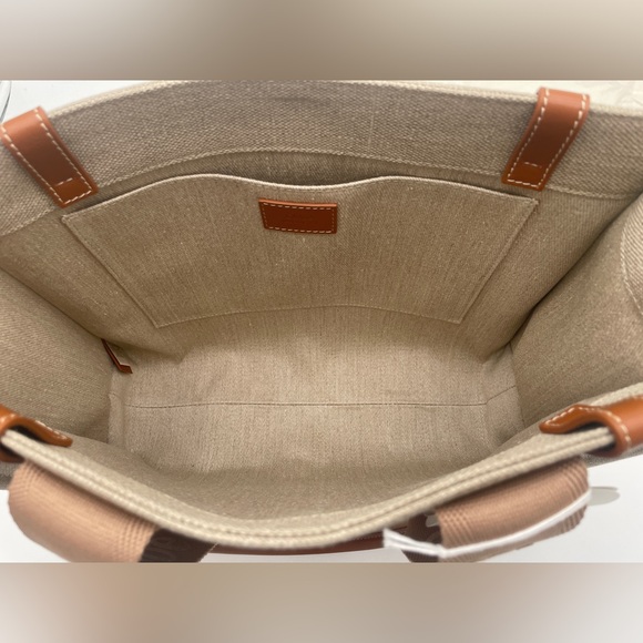 NEW! CHLOE WOODY MEDIUM CANVAS TOTE BAG NWT AUTHENTIC - Picture 13 of 14